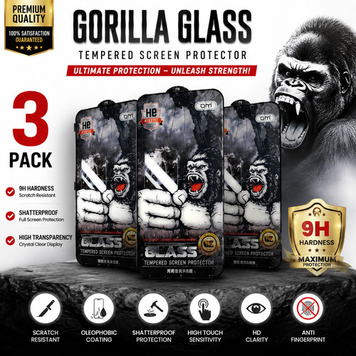 3pack gorilla glass - 3pack, 9h